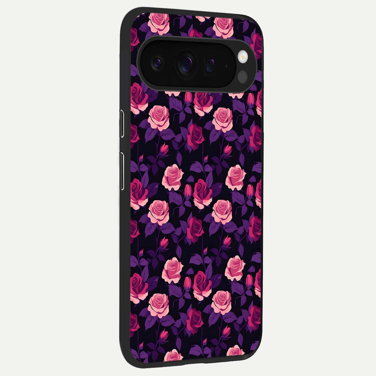  Rose Garden Twilight back cover For Google Pixel 9 Pro XL slim fit glass case with vibrant aesthetic design