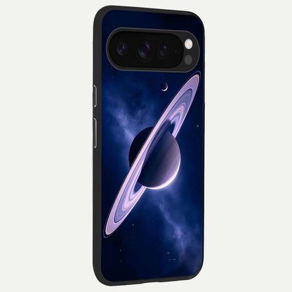  Saturn Ring Mystique back cover For Google Pixel 9 Pro XL slim fit glass case with vibrant aesthetic design