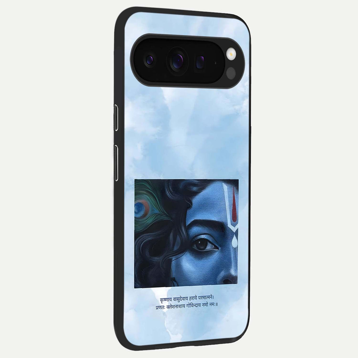  Spiritual Krishna back cover For Google Pixel 9 Pro XL slim fit glass case with vibrant aesthetic design