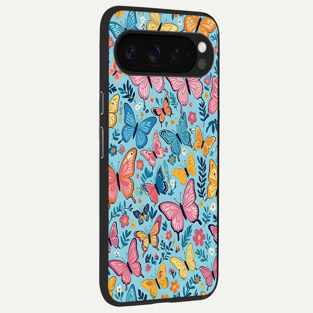  Spring Wing Garden back cover For Google Pixel 9 Pro XL slim fit glass case with vibrant aesthetic design