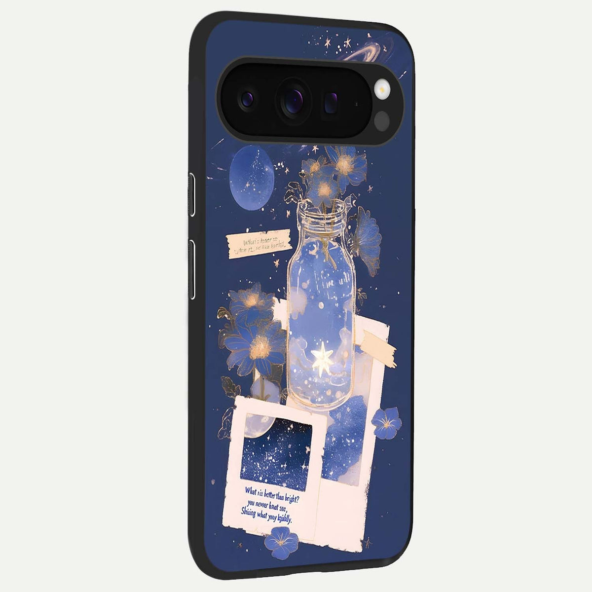  Starlit Cosmic Jar back cover For Google Pixel 9 Pro XL slim fit glass case with vibrant aesthetic design