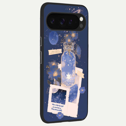  Starlit Cosmic Jar back cover For Google Pixel 9 Pro XL slim fit glass case with vibrant aesthetic design