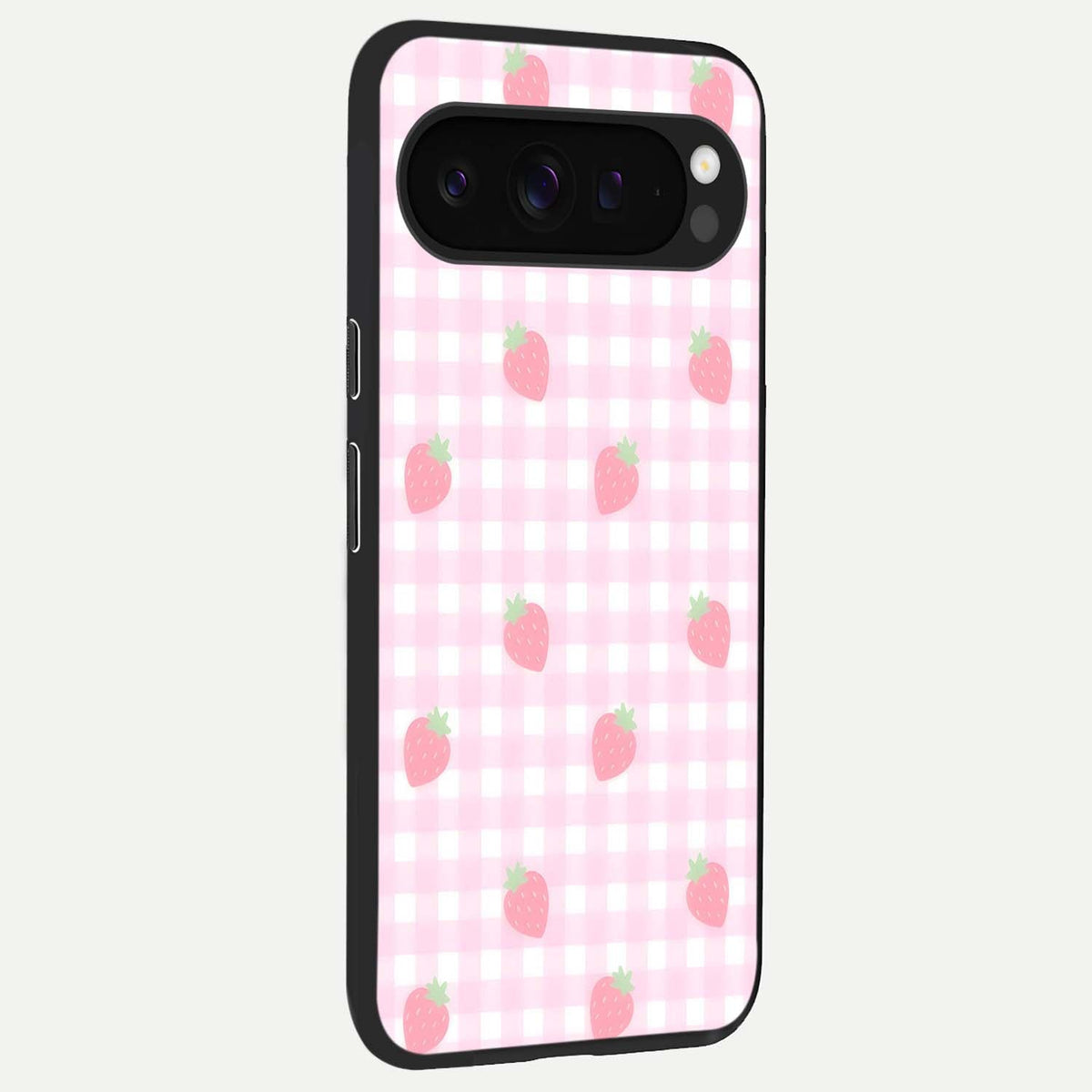  Strawberry Picnic Love back cover For Google Pixel 9 Pro XL slim fit glass case with vibrant aesthetic design