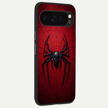  Superhero Web Emblem back cover For Google Pixel 9 Pro XL slim fit glass case with vibrant aesthetic design