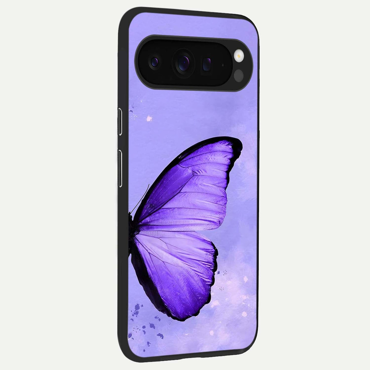  Violet Dream Wing back cover For Google Pixel 9 Pro XL slim fit glass case with vibrant aesthetic design