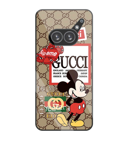 Gucci Mickey Glass Case For Nothing Phone 2A