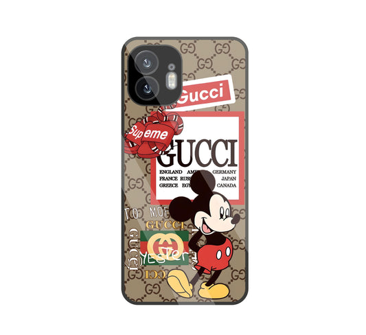 Gucci Mickey Glass Case For Nothing Phone 2