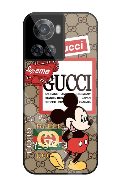 Gucci Mickey Glass Case For OnePlus 10R