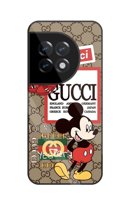 Gucci Mickey Glass Case For OnePlus 11R