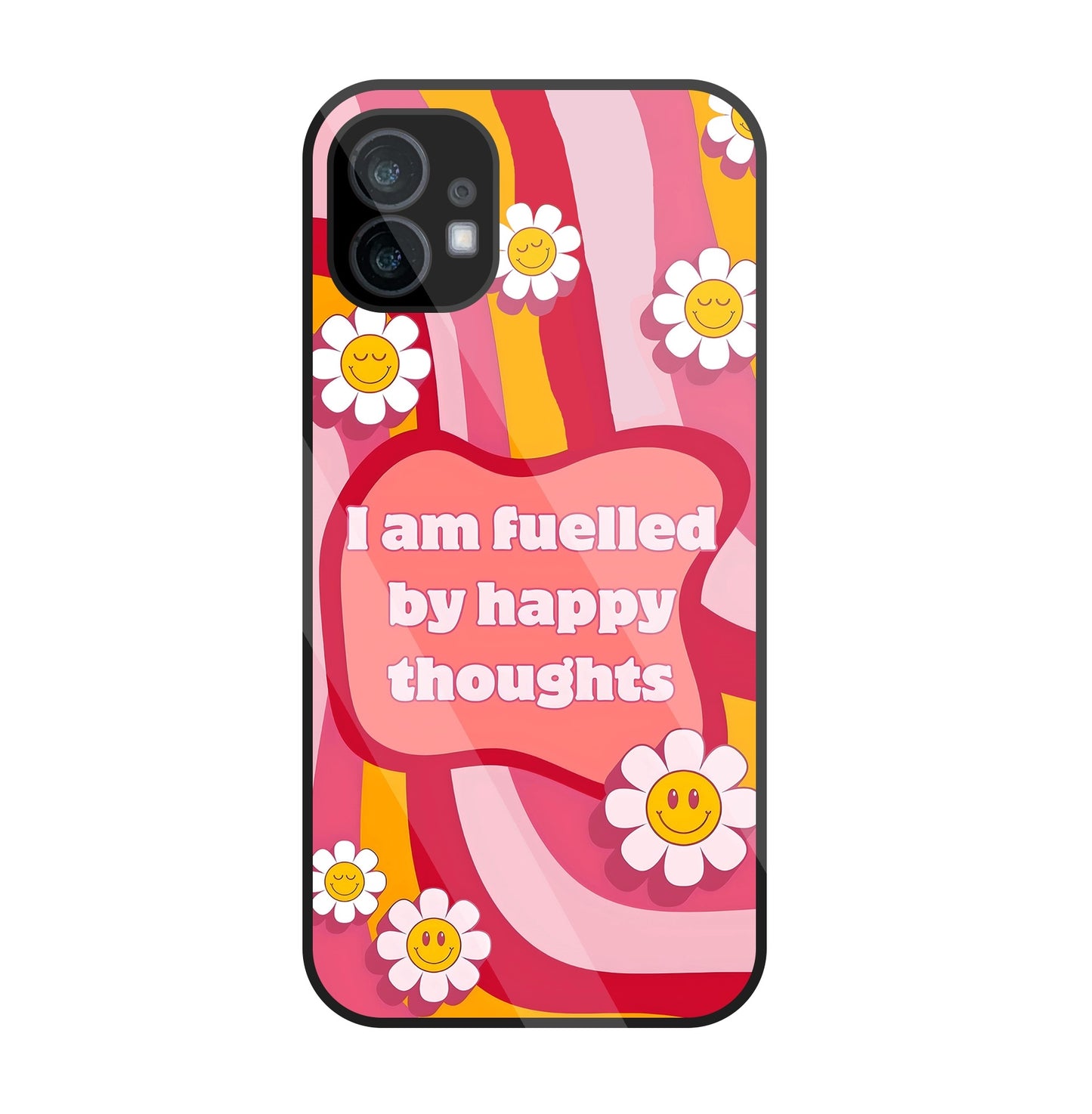 Happy Thoughts Glass Case For Nothing Phone 1