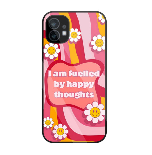 Happy Thoughts Glass Case For Nothing Phone 1
