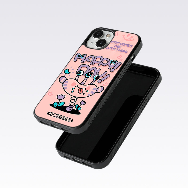 Happy Day Monsterse Pink Glass Case For Nothing Phone 2A
