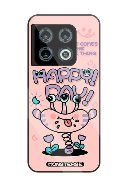 Happy Day Monsterse Pink  Glass Case For OnePlus 10 Pro