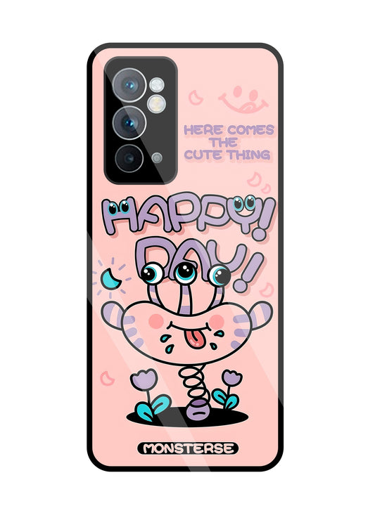 Happy Day Monsterse Pink  Glass Case For OnePlus 9RT