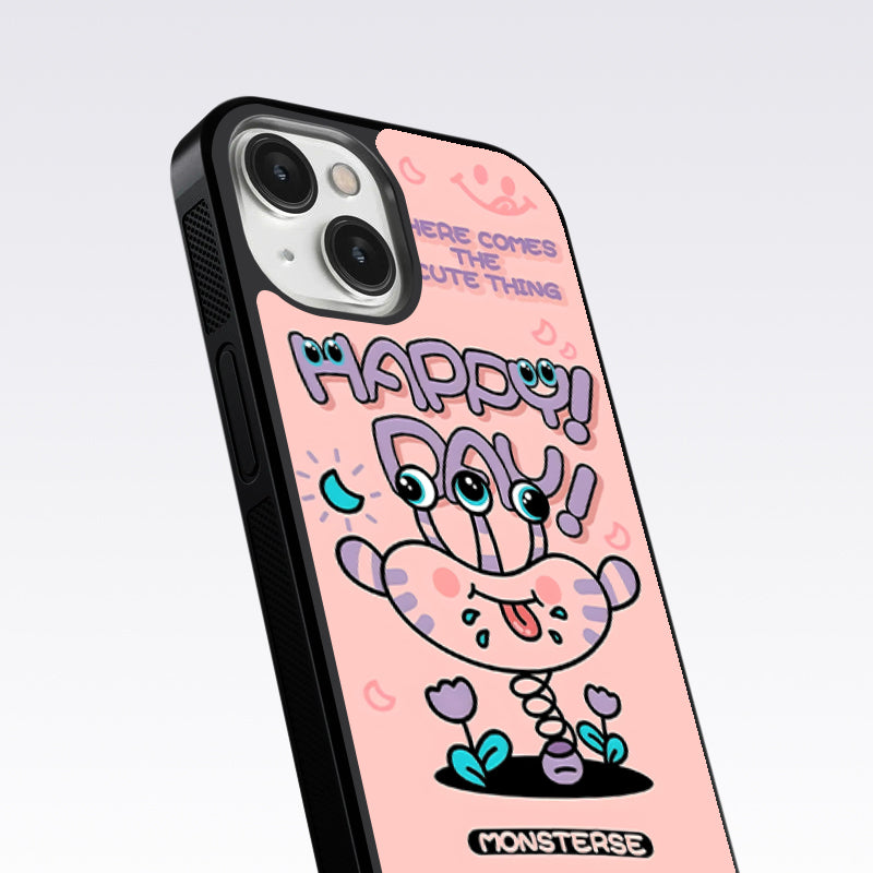 Happy Day Monsterse Pink Glass Case For Nothing Phone 2A