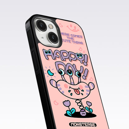 Happy Day Monsterse Pink Glass Case For Nothing Phone 2A
