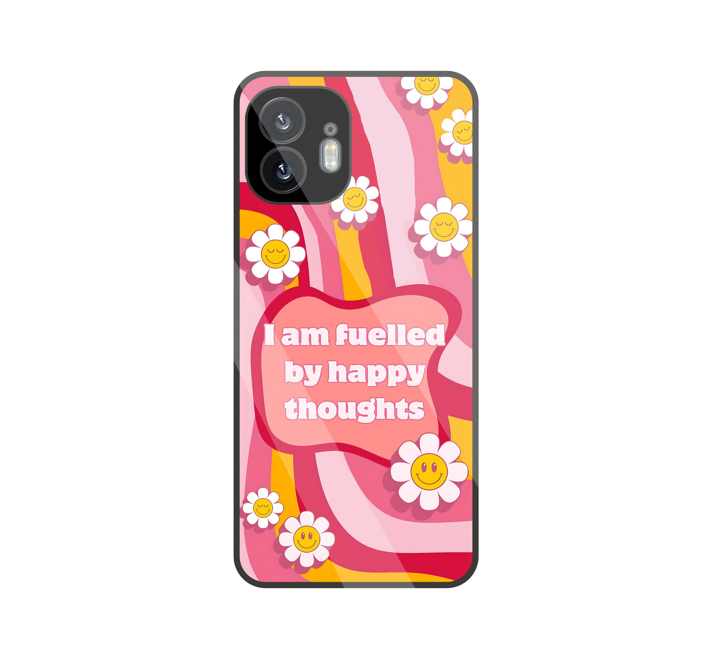 Happy Thoughts Glass Case For Nothing Phone 2