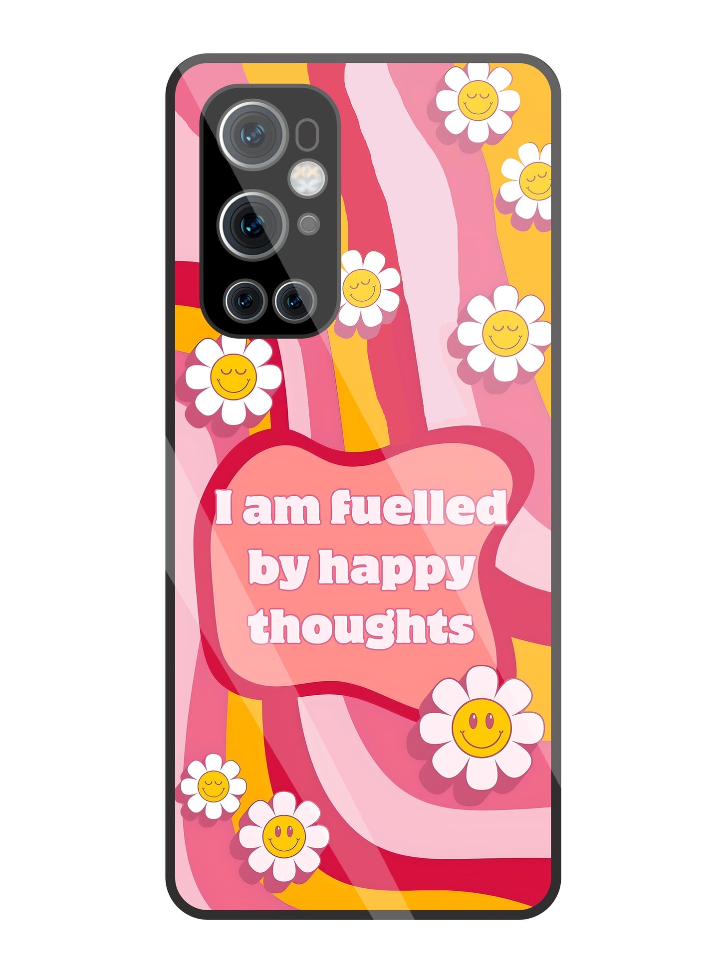 Happy Thoughts Glass Case For OnePlus 9 Pro