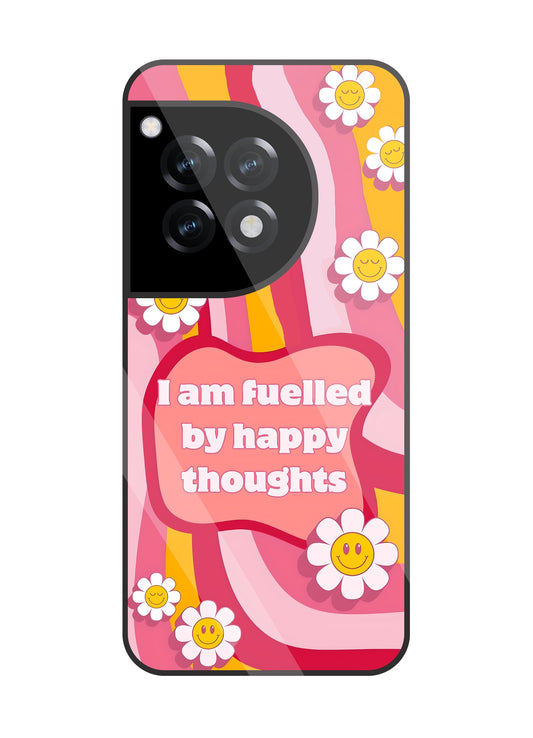 Happy Thoughts Glass Case For OnePlus 12R