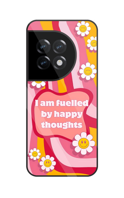 Happy Thoughts Glass Case For OnePlus 11R