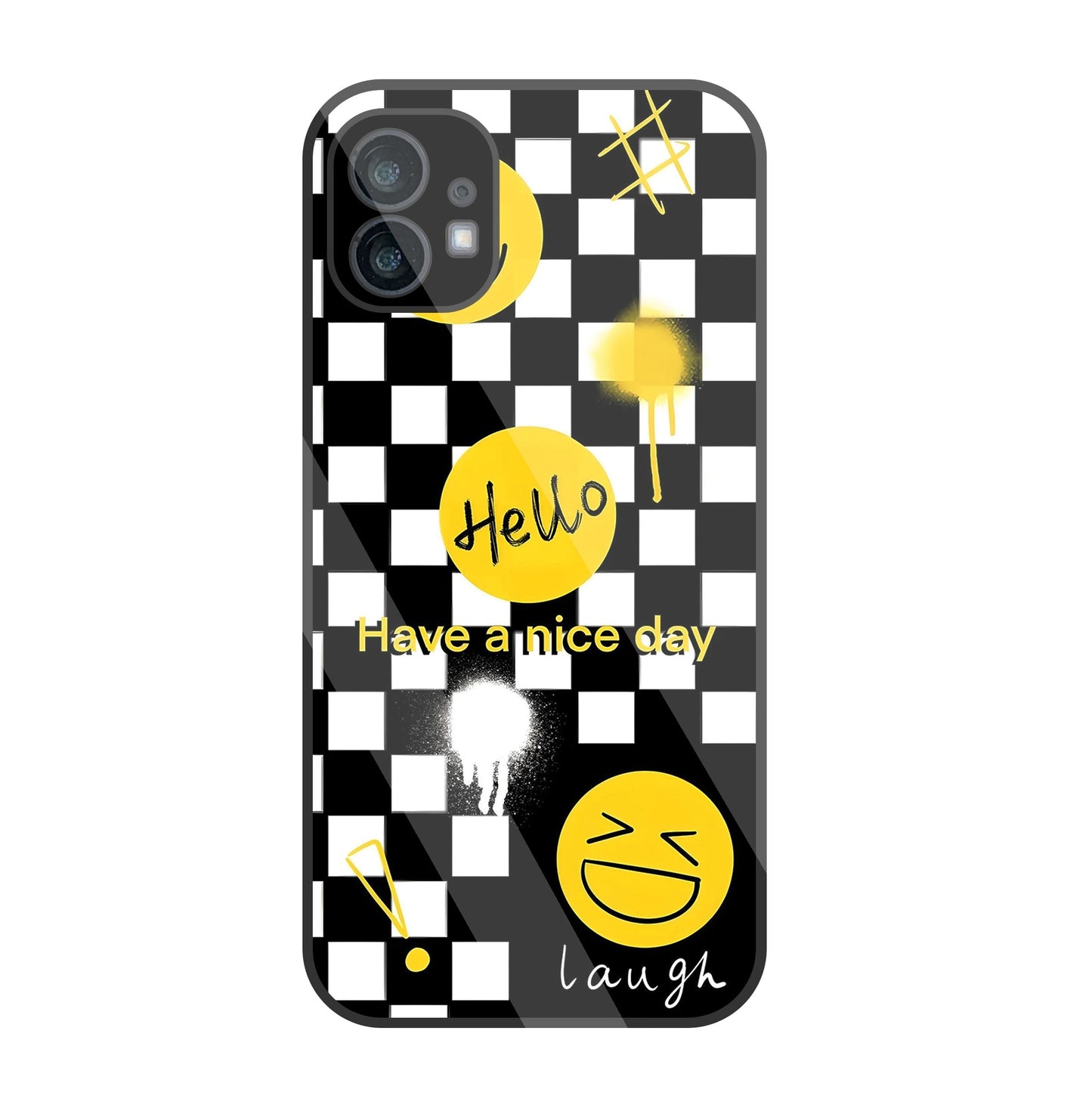 Have A Nice Day Glass Case For Nothing Phone 1