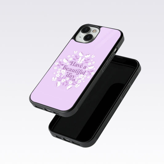 Have A Beautiful Day Pink Glass Case For Nothing Phone 1