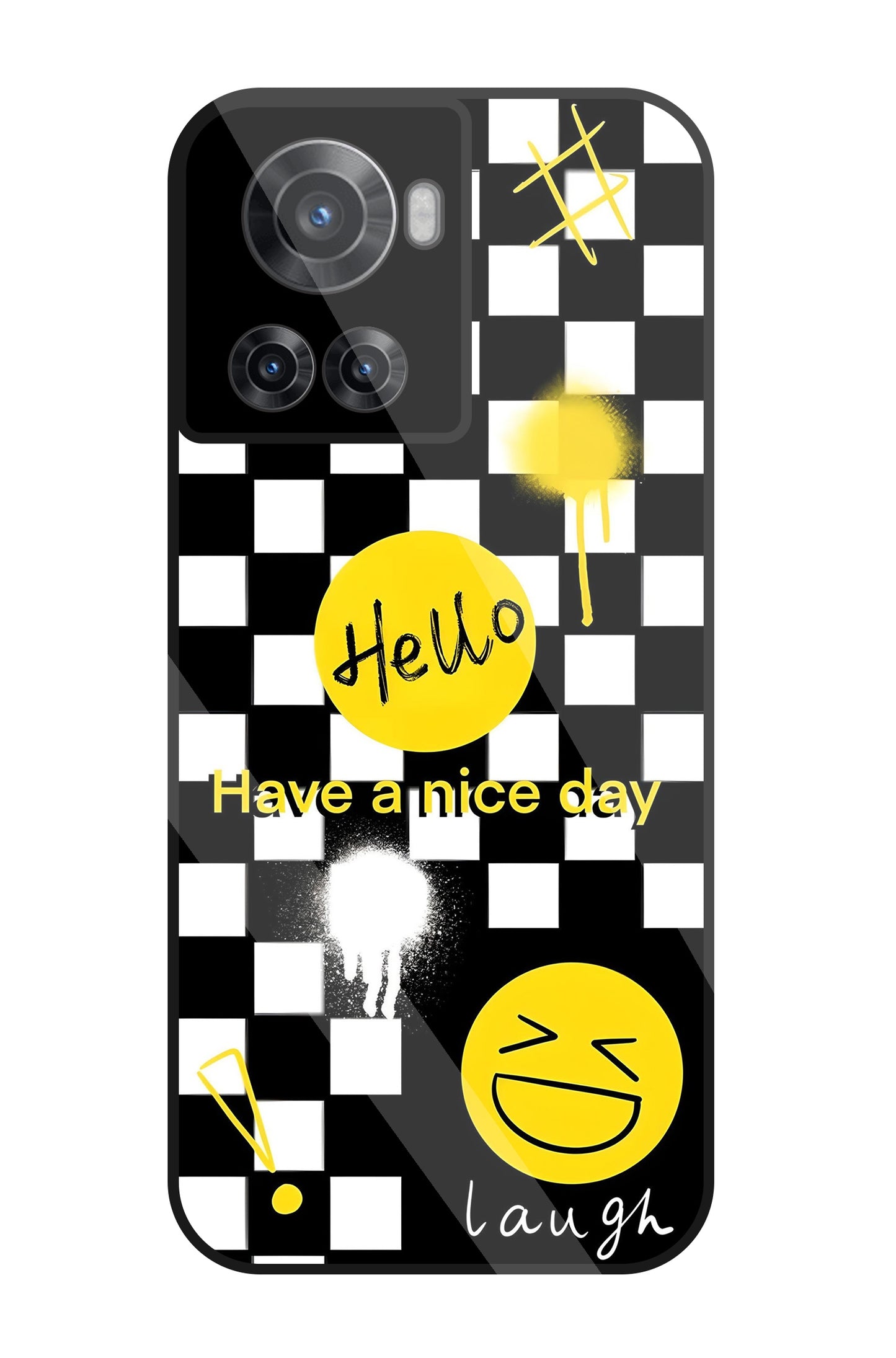 Have A Nice Day Glass Case For OnePlus 10R