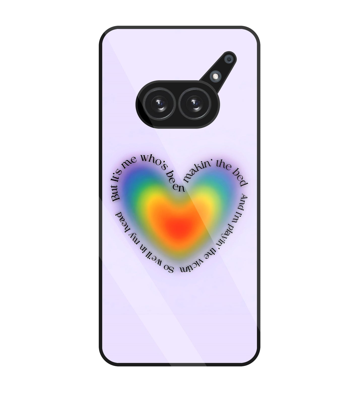 Heart With Neon Colour Glass Case For Nothing Phone 2A