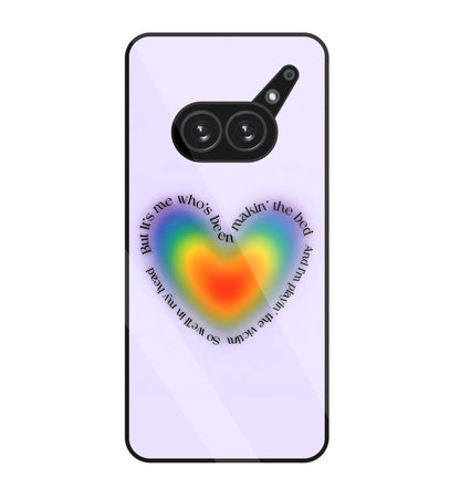 Heart With Neon Colour Glass Case For Nothing Phone 2A