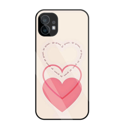 Heart Glass Case For Nothing Phone 1