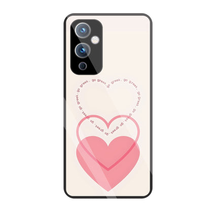 Heart Glass Case For OnePlus 9