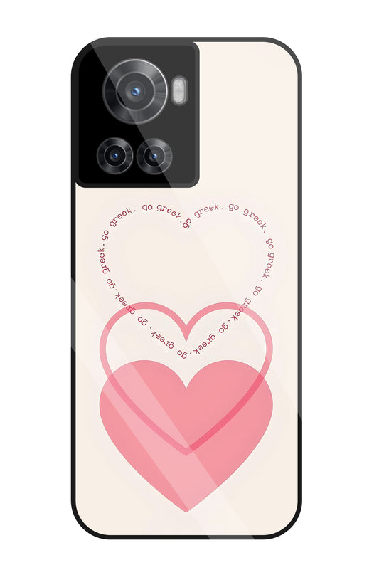 Heart Glass Case For OnePlus 10R