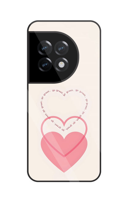 Heart Glass Case For OnePlus 11R