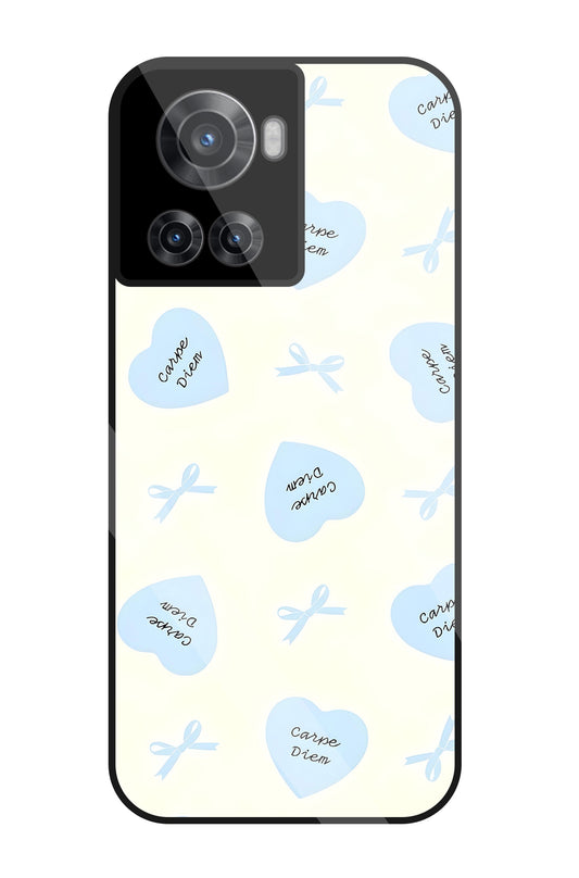Heart Carpe Diem Glass Case For OnePlus 10R