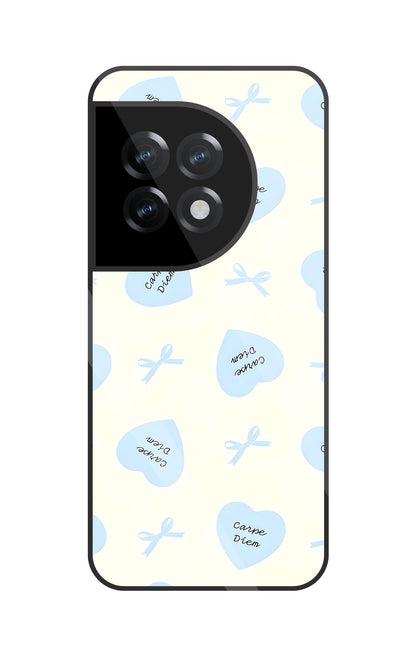 Heart Carpe Diem Glass Case For OnePlus 11R