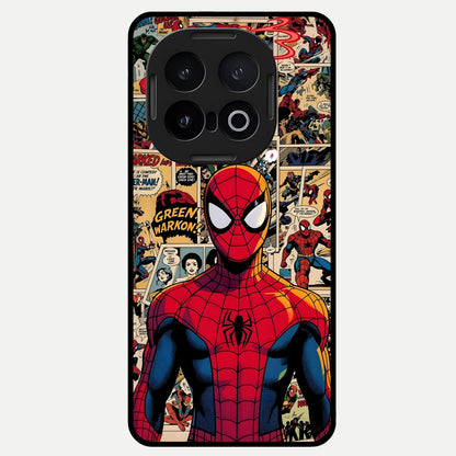  Aesthetic Spider Glass Case for iQOO 13 back cover – full design glossy printed glass finish