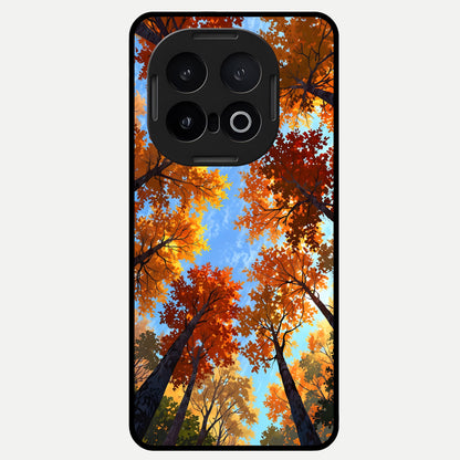  Autumn Sky Rise Glass Case for iQOO 13 back cover – full design glossy printed glass finish