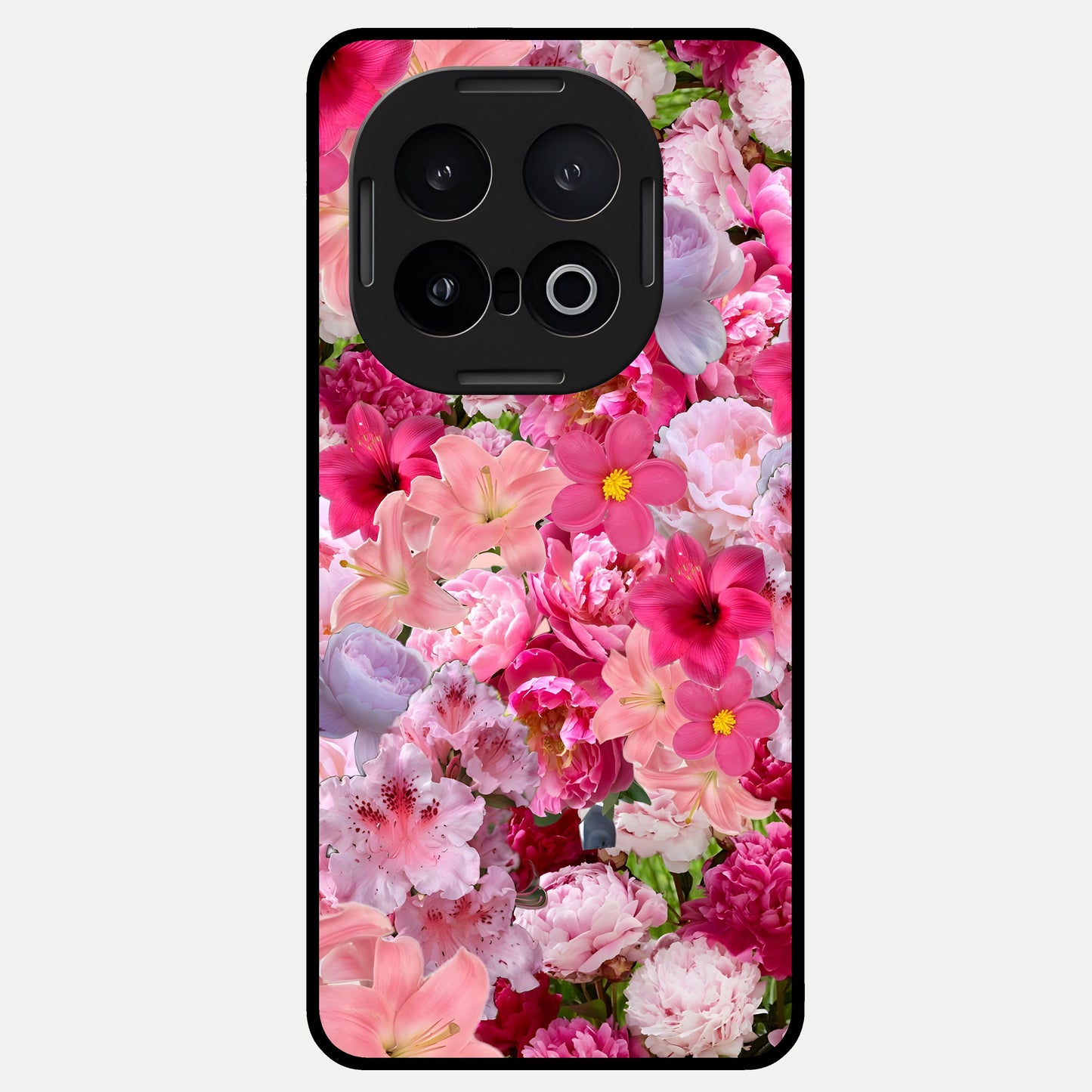  Bloom Crush Fantasy Glass Case for iQOO 13 back cover – full design glossy printed glass finish