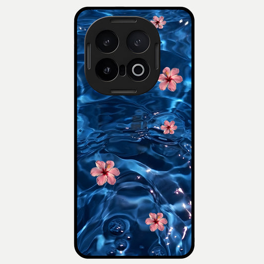  Bloom Thread Art Glass Case for iQOO 13 back cover – full design glossy printed glass finish