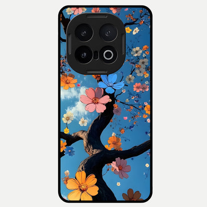 Blossom Dream Sky Glass Case for iQOO 13 back cover – full design glossy printed glass finish