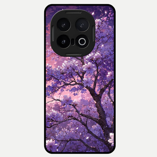  Blossom Tree Glass Case for iQOO 13 back cover – full design glossy printed glass finish