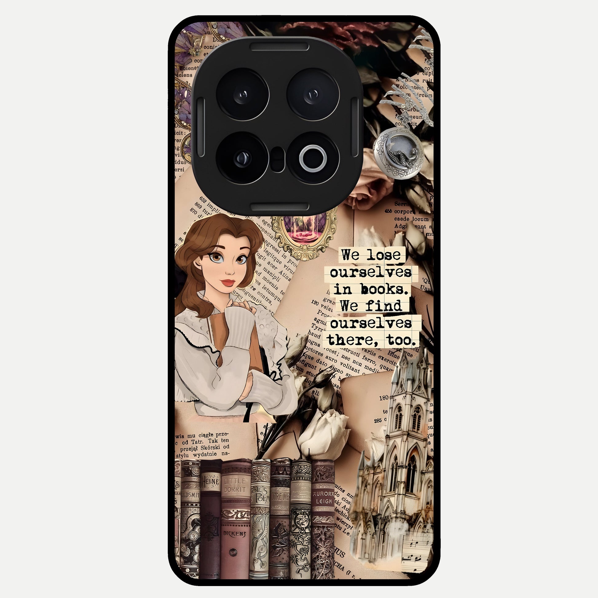 Bookish Dream World Glass Case for iQOO 13 back cover – full design glossy printed glass finish