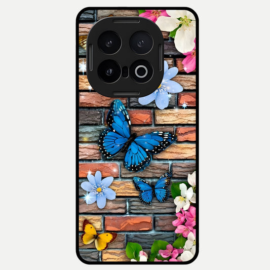  Brick Bloom Flight Glass Case for iQOO 13 back cover – full design glossy printed glass finish