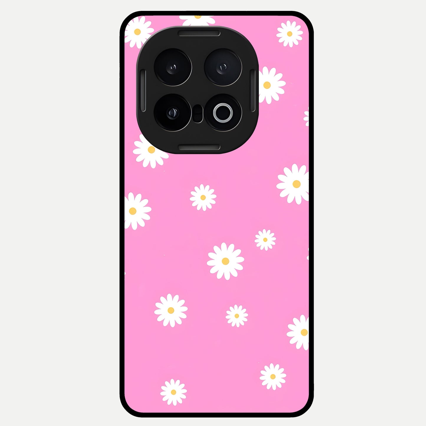 Bubblegum Daisy Pop Glass Case for iQOO 13 back cover – full design glossy printed glass finish