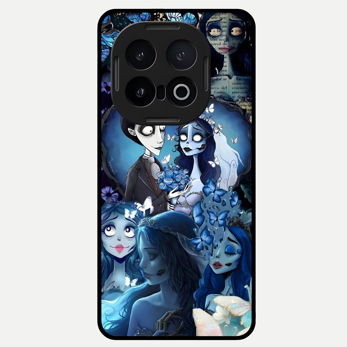  Butterfly Ghost Soul Glass Case for iQOO 13 back cover – full design glossy printed glass finish