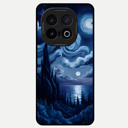  Celestial Dream Van Gogh Glass Case for iQOO 13 back cover – full design glossy printed glass finish