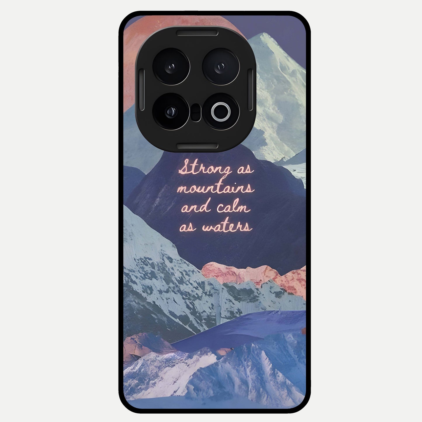  Celestial Mountain Calm Glass Case for iQOO 13 back cover – full design glossy printed glass finish