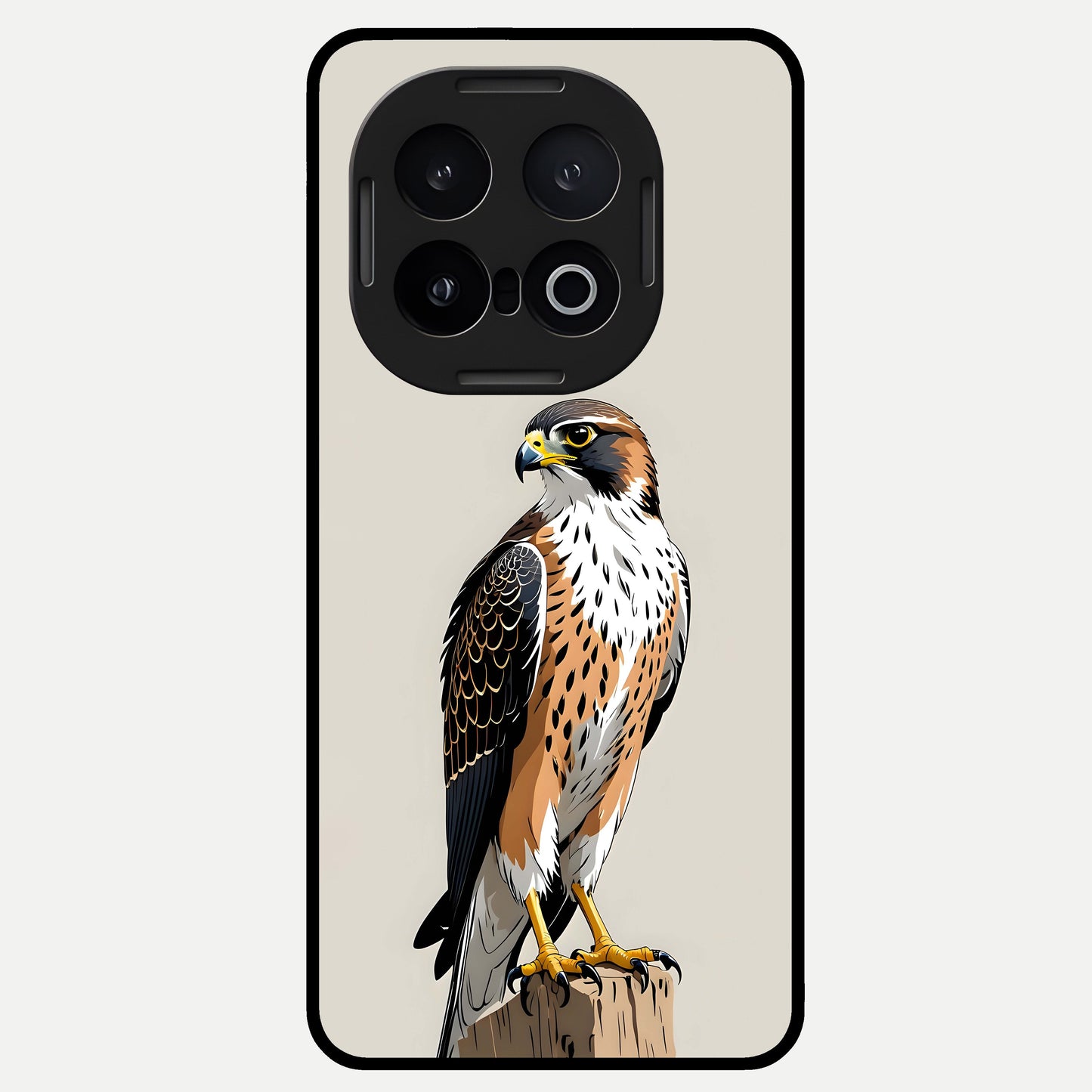  Clever Eagle Glass Case for iQOO 13 back cover – full design glossy printed glass finish