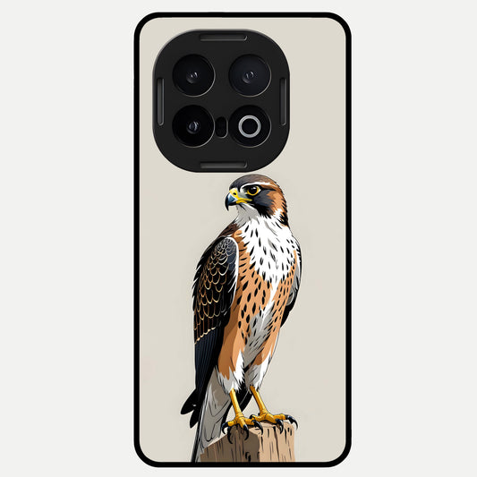  Clever Eagle Glass Case for iQOO 13 back cover – full design glossy printed glass finish