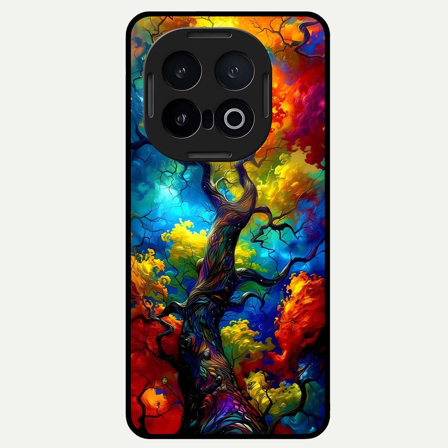  Colorful Soda Bottles Glass Case for iQOO 13 back cover – full design glossy printed glass finish